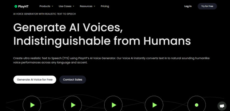 Playht AI voice generator